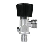 Zambuph Válvula de Cilindro de Aire para pecera Aluminio, portátil, Desmontable, anticorrosivo, a Prueba Fugas, M18x1.5, Accesorios para regulador Acuario, G5/8