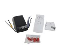 Zambuph Ventilador de Techo Inteligente Universal de 110/220V, lámpara con Mando a Distancia, Ventiladores inalámbricos plástico, Interruptor luz, Receptor portátil, 220v