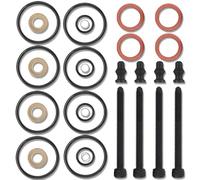 ZAMDOE 1417010997 4 kit de juntas de inyector para A2 A3 A4 A6 1.2 TDI 1.4 TDI 1.9TDI para VW Golf Touareg Touran para Ford Galaxy Kit de sello de inyector de combustible 038198051C
