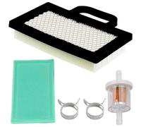 ZAMDOE 499486S 698754 Filtro de aire para BS 695667 492932 808492 808656 Cartucho de filtro de aire para cortadora de césped BS 18-26 HP para Intek V-Twins Motor para JD L120 Tractor de césped