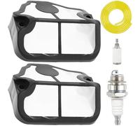 ZAMDOE 530029811 Filtro de aire para Husqvarna 36 41 136 136LE 137 137E 141 141LE 142 142E Piezas de repuesto para motosierra WT-202 WT-657 WT-529 WT-289 WT-285 WT-239 WT-834 con bujía