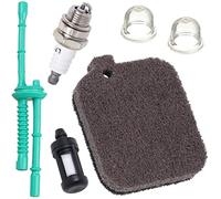 ZAMDOE BG55 Kit de filtro de aire para Stihl BG46 BG45 BG55 BG65 BG85 BR45C SH55 SH85 soplador, reemplazo # 4229120 1800, con bujía de combustible, filtro de imprimación, bombilla