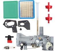 ZAMDOE Carburador 498298 para Motores Briggs & Stratton 498298 692784 495951 492611 495426 490533 112202 112212 112231 112232 5HP Motores, con Juntas Filtros de Combustible Prefiltros de Aire