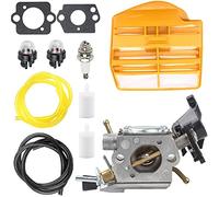 ZAMDOE Carburador para Husqvarna 445 445E 450 450E Motosierra de Gas, para Jonsered CS2245 S II 2250, reemplaza # C1M-EL37B, 506450401, con Juntas, Filtro de Aire, línea de Combustible, bujía