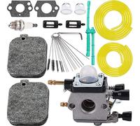 ZAMDOE Carburador para Stihl BG55 BG45 BG46 BG65 BR45C SH55 SH85 soplador, reemplaza 4229 120 0606 C1Q-S68G C1Q-S68, con Filtro de Aire, bujía, Filtro de Combustible, Junta, Bombilla de imprimación