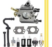 ZAMDOE Carburador para Stihl MS192TC MS192T MS192 Motosierra, reemplaza para ZAMA # C1Q-S258 1137-120-0650 carburador, con Kit de Ajuste de Filtro de Combustible de línea de Combustible