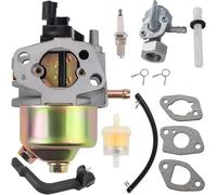 ZAMDOE Gx120 212CC 196CC Carburador para Honda Gx160 Gx140 GX168 Gx200 5.5 6.5 HP para Harbor Freight Predator R210 4000 3000 3050 3200 Watts 4375 46515 46596 40026 46516 46533 Cortacésped Motor