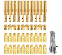 ZAMDOE Juego de 40 surtidores de carburador para carburador PWK Keihin OKO CVK KOSO PE PWM (30 surtidores principales y 10 surtidores de piloto lento), con kit de cepillo de limpieza de carburador