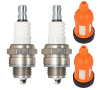 ZAMDOE Kit de servicio de filtro de combustible de bujía L7RTC compatible para Stihl 020 024 026 064 066 084 MS200 motosierra, reemplazo para NGK 6703 BPMR7A, para Champion 859/RCJ7Y 863/RCJ8Y