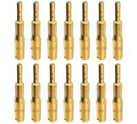 ZAMDOE Kit de surtidores lentos Pilot Jet 10 12,5 15 17,5 20 22,5 25 27,5 30 32,5 35 37,5 40 42,5 para Mikuni RS34 RS36 RS38 RS40 RS HSR HS TM carburadores VM28/486