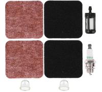 ZAMDOE Kit Filtro de Aire FS85 Recambio para Stihl FS80 FC75 FS75 KM85 HS80 FC85 FS80R FS76 HT75 HS75 HS85 SP85 Cortadora de hilo Desbrozadora con Bujía Fliter de Combustible Bombilla de cebado