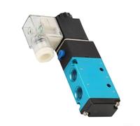 ZAMETTER 4V210-08 Válvula solenoide neumática 5 Manera 2 posiciones Control de aire AC 220V con 1/4 pulgadas BSPT Interfaz Cuerpo de metal para líneas de producción de equipos automatizados