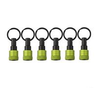 ZAMETTER 6 piezas de 1/4 pulgadas de vástago hexagonal Destornillador Bit Holder Llavero Barra de extensión para brocas de taladro de impacto (F)