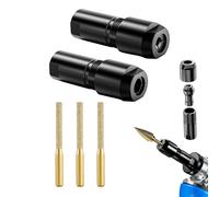 ZAMETTER Adaptador de amoladora angular a portabrocas recto para amoladoras de la serie 100, kit de conversión de herramientas de vástago de 3 mm y 6 mm para moler y pulir metal y piedra de madera