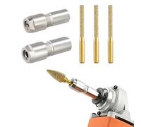 ZAMETTER Adaptador de amoladora angular a portabrocas recto para amoladoras de la serie 100, kit de conversión de herramientas de vástago de 3 mm y 6 mm para moler y pulir piedra de madera de metal