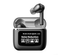 ZAMETTER Auriculares de traducción inalámbrica Función de traducción en tiempo real Pantalla a color Auriculares 144 idiomas Interpretación simultánea Auriculares de comunicación de viaje (negro)