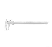 ZAMETTER Calibrador Vernier de grado industrial, herramienta de medición de acero de alto carbono con esfera de 0-150 mm/200 mm/300 mm, doble engranaje, antigolpes, metal, bloqueo de tornillo de