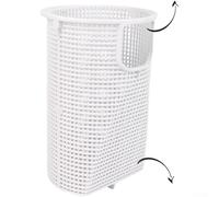 ZAMETTER Cesta de filtro de repuesto para Hayward II SP3000, accesorio de skimmer B-207, recogedor de desechos de plástico blanco y azul, 5.7 pulgadas de altura y 9.1 pulgadas de ancho (B-207 blanco)