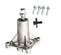 ZAMETTER Conjunto de husillo de aleación de aluminio 187292 para cubiertas de cortacésped Craftsman de 42 a 54 pulgadas con tuerca de bloqueo de polea, pernos de arandela, kit de grasa Zerk