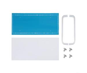 ZAMETTER Cubierta de skimmer de piscina de boca ancha para Hayward SP1091WM ABS+EVA placa de puerta de invierno resistente a los rayos UV sello contra las hojas congeladas 31 x 15,5 cm