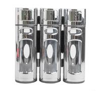 ZAMETTER Dispensador de jabón de montaje en pared de 400 ml, ABS negro, gel de ducha, contenedor de champú para hotel, hogar, azulejos lisos, mármol, fácil recarga, ventana de nivel transparente