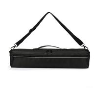 ZAMETTER Funda portátil para flauta, correa de hombro ajustable, acolchada, negra, para 1617 agujeros, forro polar suave (17 agujeros)