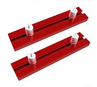 ZAMETTER Herramienta de abrazadera de posicionamiento para carpintería, kit de valla deslizante para mesa de banco de trabajo con pista en T y agujeros para perros para máquinas de grabado y sierras