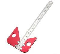 ZAMETTER Herramienta de medición cuadrada de 300 mm con construcción de aleación de aluminio para dibujo y diseño de precisión en el hogar y el jardín