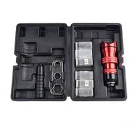 ZAMETTER Kit de herramientas de tuerca de remache con 6 adaptadores para tuercas de remache M3, M5, M6, M8, M10, adaptador de taladro eléctrico, herramienta remachadora de tuerca de inserción para