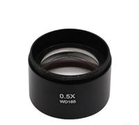 ZAMETTER Lente de objetos auxiliares 0.5X 0.7X Lente de objetivo auxiliar para microscopio binocular estéreo zoom binocular 48mm Diámetro de montaje Lente óptica de vidrio (0.5X)