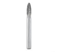 ZAMETTER Lima giratoria de carburo de doble ranura para corte eficiente de madera de aluminio y plástico, vástago de 6 mm (6 mm)