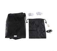 ZAMETTER Mosquitera magnética para puertas correderas, 70 x 200 cm, cortina de malla negra para caravana, camping, protección al aire libre contra insectos y moscas con bolsa de almacenamiento