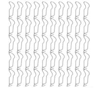 ZAMETTER Paquete de 50 conectores de acero inoxidable para jaula de plantas de 14 mm a 14 mm, tubo redondo, soporte de invernadero, hebillas de fijación para estructuras de jardín, cobertizos de