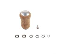 ZAMETTER Para Daiwa Series Fishing Reel Handle Knob Rubber Cork Textured Grip for Baitcasting and Reel Repair Modification Black Red Gold Purple Silver (negro)
