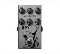 ZAMETTER Pedal de efectos de guitarra eléctrica con selección de 9 tonos, ajustador de ecualizador de 3 bandas, efector de distorsión de sobrecarga de metal