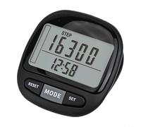 ZAMETTER Podómetro 3D para caminar, podómetro, contador de pasos con pantalla LED grande con gran pantalla digital, contador de pasos preciso, distancia a pie, contador de calorías, monitor de tiempo