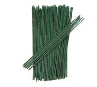 ZAMETTER Tallos de flores artificiales, 100 unidades, tallos de alambre floral de plástico, varillas flexibles de soporte para plantas, varillas flexibles de alambre para plantas para bricolaje