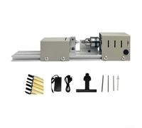 ZAMETTER Torno de madera con rango de portabrocas de 0,6 a 6 mm, 4000-9000 RPM de torneado de metal y máquina pulidora de cuentas para manualidades de carpintería, compatible con cuchillos de tallado