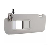 ZAMETTER Visera solar gris del lado izquierdo del conductor con espejo de maquillaje y luz para Mazda CX-9 2007-2015, accesorio interior de plástico OEM TDY1-69-320 Reemplazo de especificaciones de