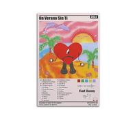 Zamm Bad Bunny Un Verano Sin Ti Póster de álbum Arte de pared Pintura sobre lienzo Sala de estar Dormitorio Hogar Decoración de pared Póster para oficina Pintura para gimnasio 30x45cm(12x18 pulgadas)