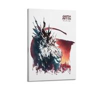 Zamm Godzilla Minus One - Póster de pared para sala de estar, dormitorio, decoración del hogar, oficina, gimnasio, pintura artística, 40 x 60 cm