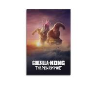 Zamm Godzilla X Kong The New Empire - Póster decorativo para pared, pintura para dormitorio, 30 x 45 cm, estilo sin marco