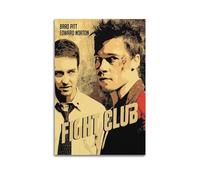 Zamm Póster de cine Fight Club, pintura en lienzo para sala de estar, dormitorio, decoración del hogar, oficina, gimnasio, pintura artística de 30 x 45 cm