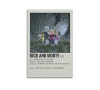 Zamm Póster decorativo de Rick And Morty para pared, pintura para dormitorio, 40 x 60 cm, estilo sin marco