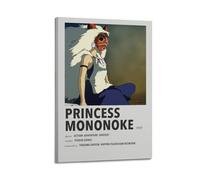 Zamou Póster decorativo de la princesa Mononoke para pared, para sala de estar, dormitorio, 30 x 45 cm, estilo marco