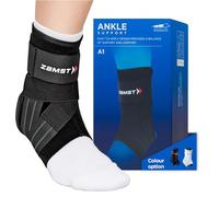 Zamst A1 Tobillera Deportiva - Soporte de Tobillo Deportivo Transpirable para Hombres y Mujeres con Correas Ajustables de Tres Vías para Esguince de Tobillo Lateral Moderado - Derecha, XL
