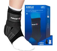 Zamst A1 Tobillera y Soporte de Esguinces Deportivos - Negro, Izquierda, XL | Diseño Transpirable para Hombres y Mujeres con Correas Ajustables en Tres Posiciones, Ideal para Esguince Lateral Moderado