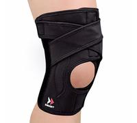 Zamst EK-5 Rodillera Deportiva - Rodillera de Compresión Ajustable para Hombres y Mujeres con Estabilización Lateral para Soporte General de Rodilla y Alivio del Dolor de Rodilla - L