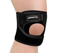 Zamst JK-1Rodillera Deportiva - Rodillera de Compresión Ajustable para Hombres, Mujeres y Niños con Almohadilla de Presión para Dar Apoyo Debajo de la Rodilla, Dolores de Salto y de Crecimiento - L