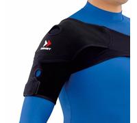 Zamst Shoulder Wrap - Hombrera de Compresión para el Alivio del Dolor, Estabilización Dinámica para la Sujeción del Hombro, Hombreras Deportivas para Rugby, Tenis, Golf y Lesiones - M